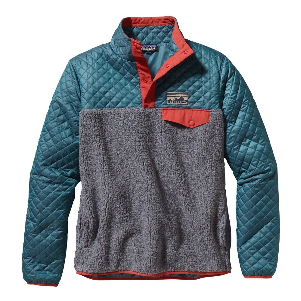 Patagonia Quilted Insulated Mixed Snap-T Pullover